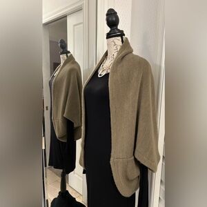 LOOK Shrug Sweater, 48”L, 26”W. Washable, cute with jeans/great layer piece!